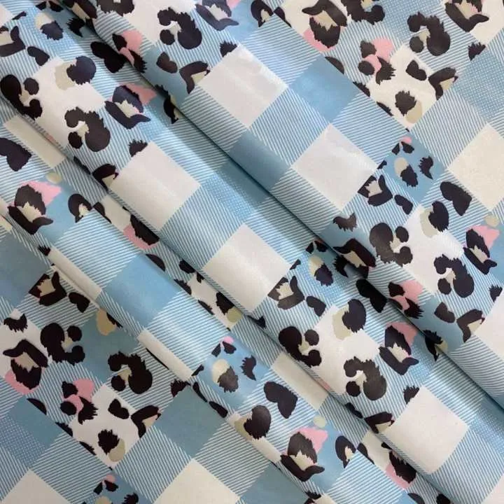 جانور اور جالی پرنٹ نایلان Taffeta