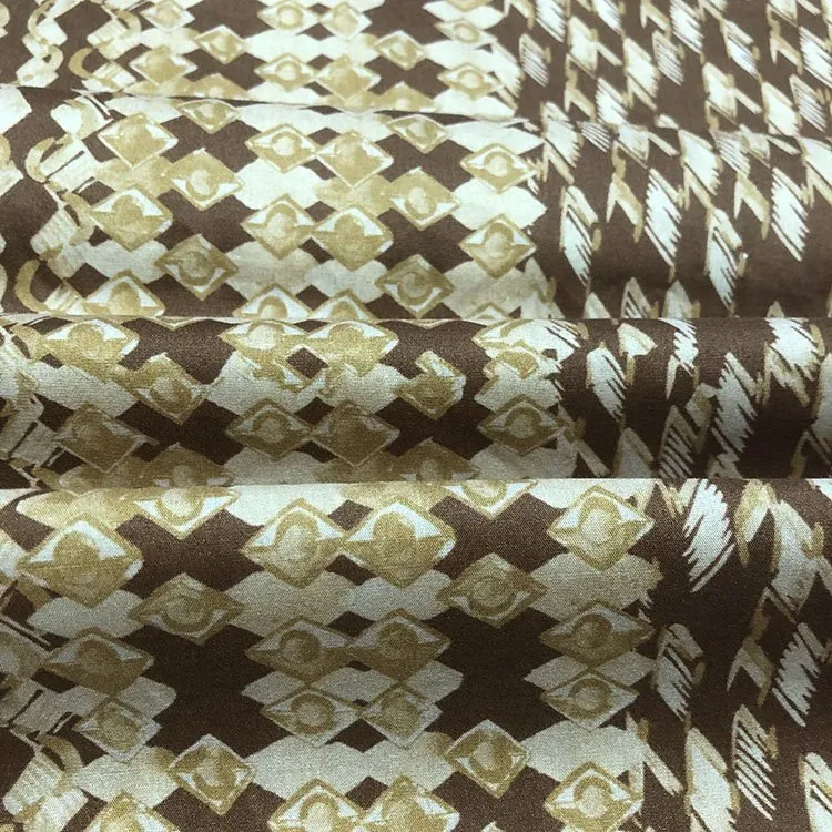 ڈائمنڈ چیک ٹینسیل کاٹن پوپلین فیبرک