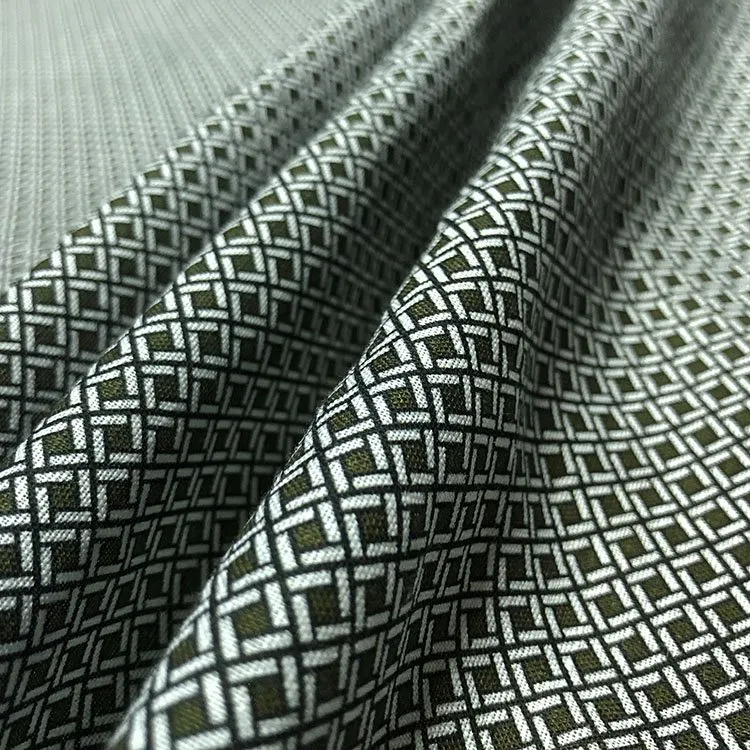 گرڈز لینن کاٹن فیبرک